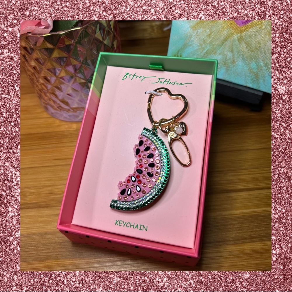 Betsey Johnson Watermelon Bag Keychain 🍉